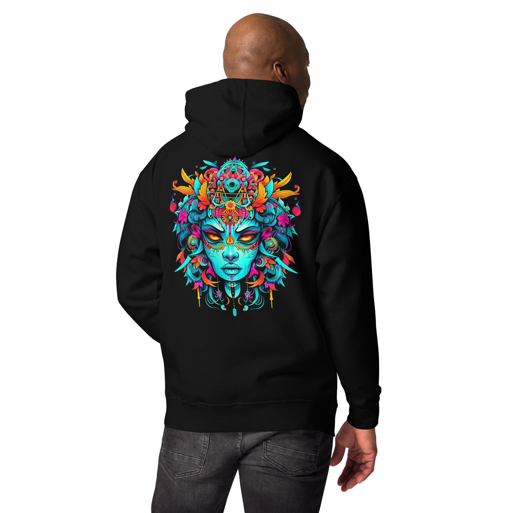 Hardflow Psychedelic Aelius - Back Print Hoodie Hardflow 