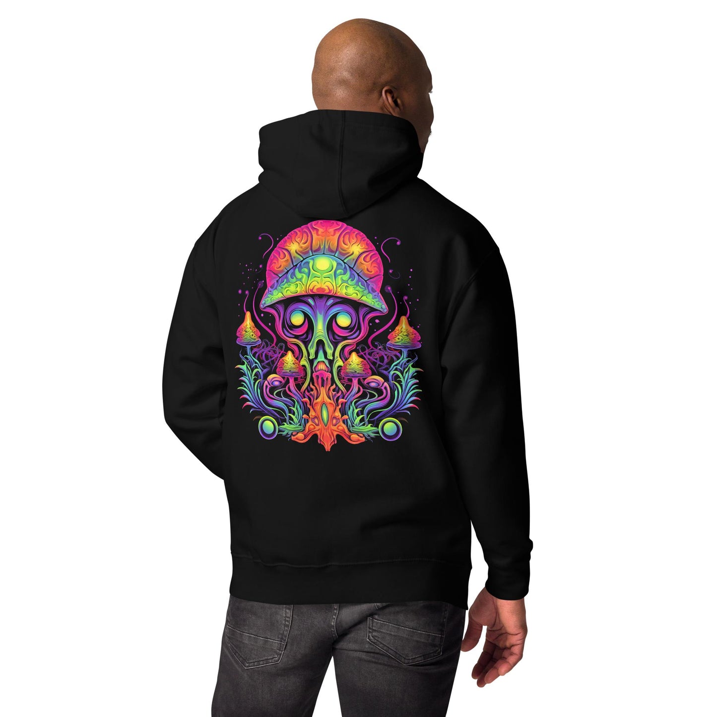 Hardflow Psychedelic Azurinex - Back Print Hoodie Hardflow 