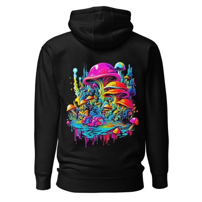 Hardflow Psychedelic Shrooms - Back Print Hoodie Hardflow 