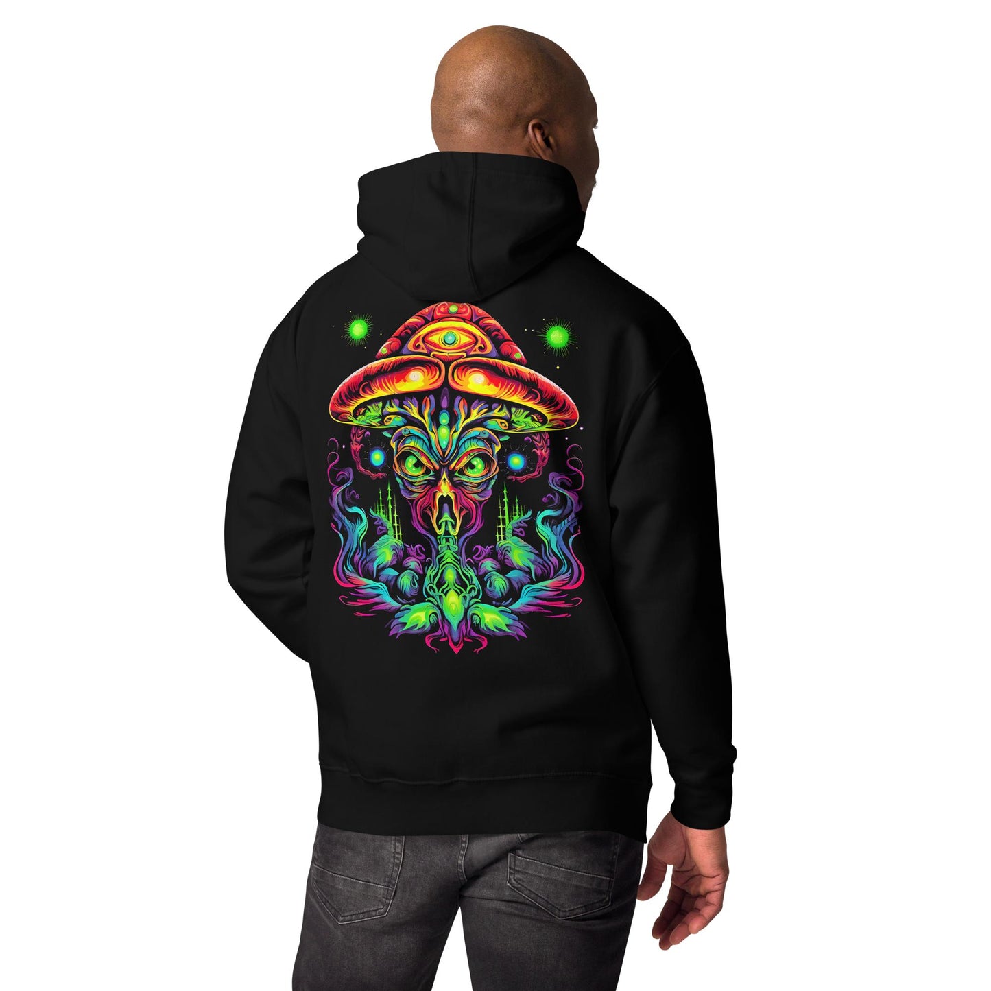 Hardflow Psychedelic Velnarax - Back Print Hoodie Hardflow 