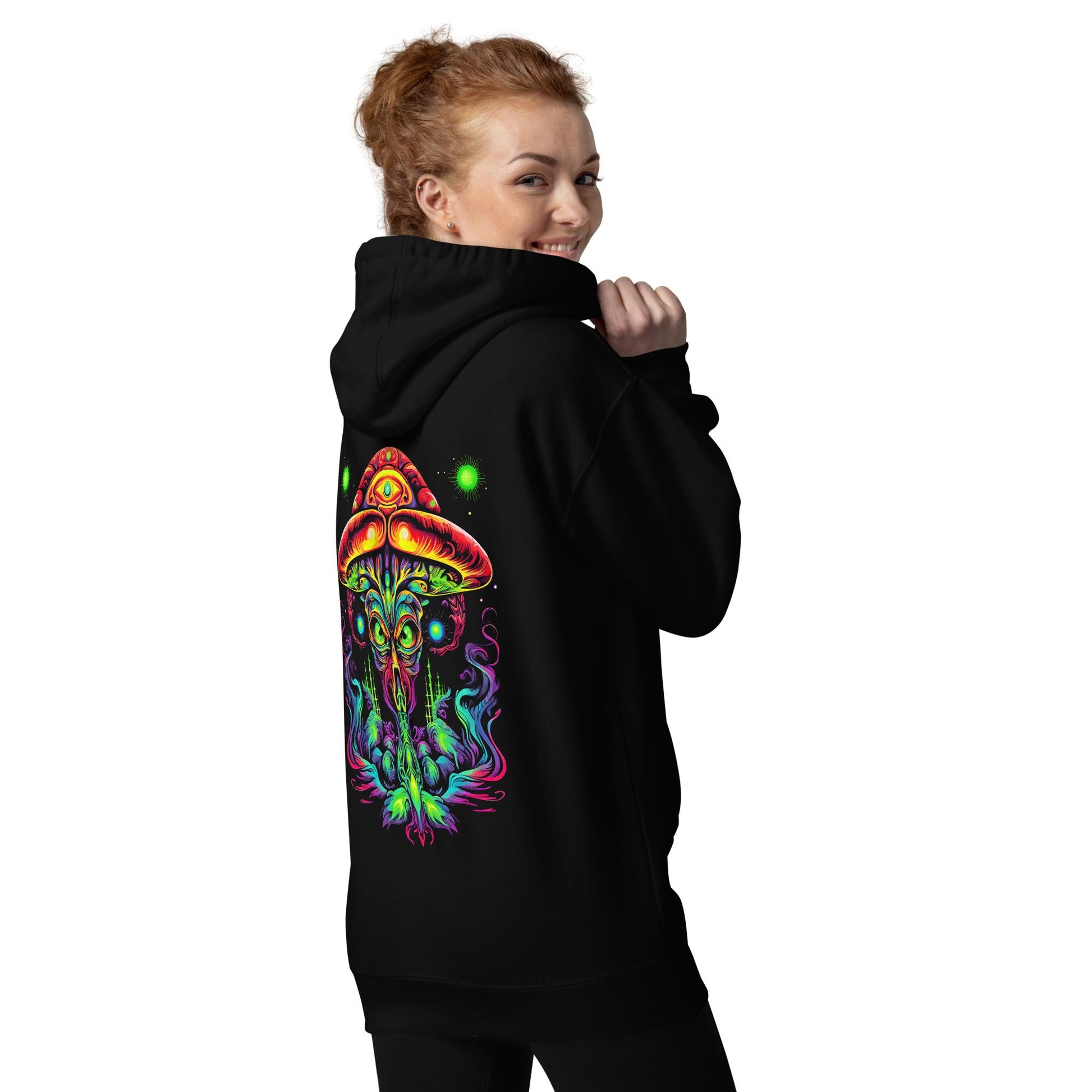 Hardflow Psychedelic Velnarax - Back Print Hoodie Hardflow 