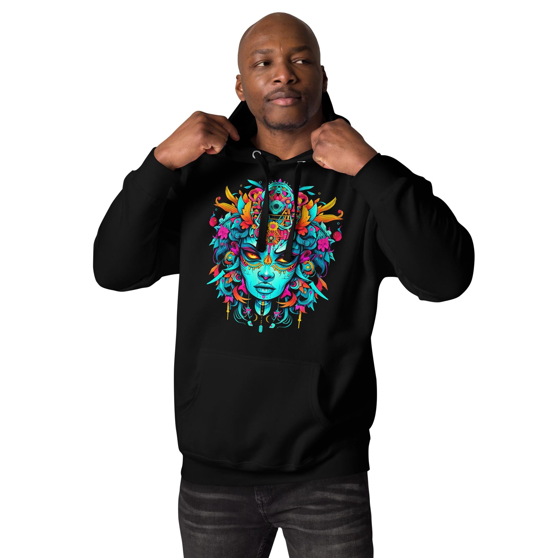 Hardflow Psychedelic Aelius - Front Print Hoodie Hardflow 