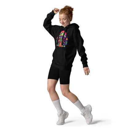 Hardflow Psychedelic Azurinex - Front Print Hoodie Hardflow 