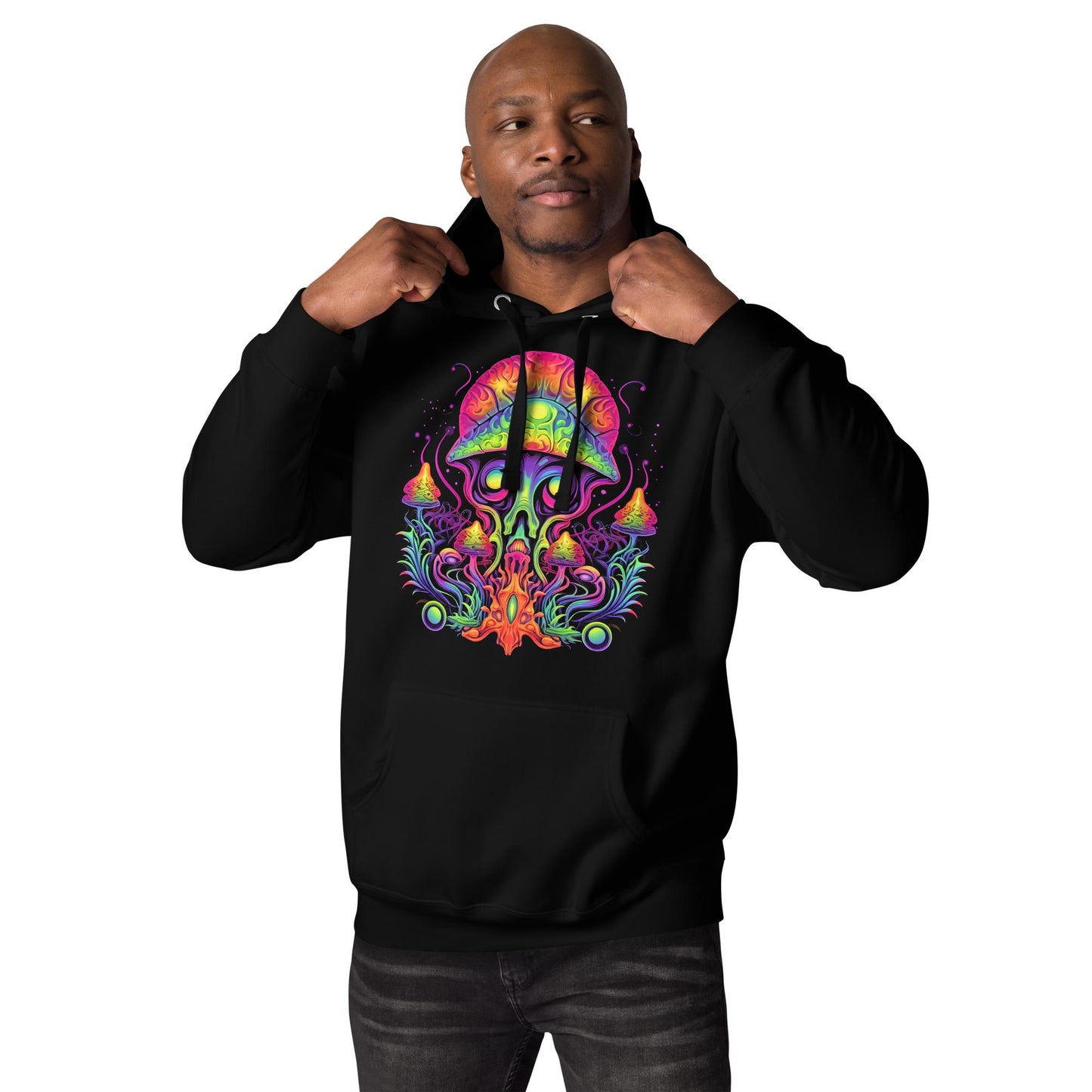 Hardflow Psychedelic Azurinex - Front Print Hoodie Hardflow 