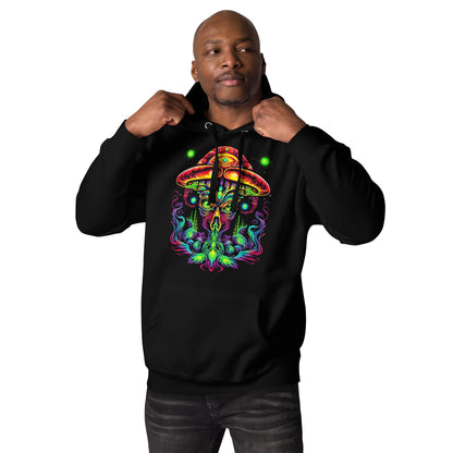 Hardflow Psychedelic Velnarax - Front Print Hoodie Hardflow 