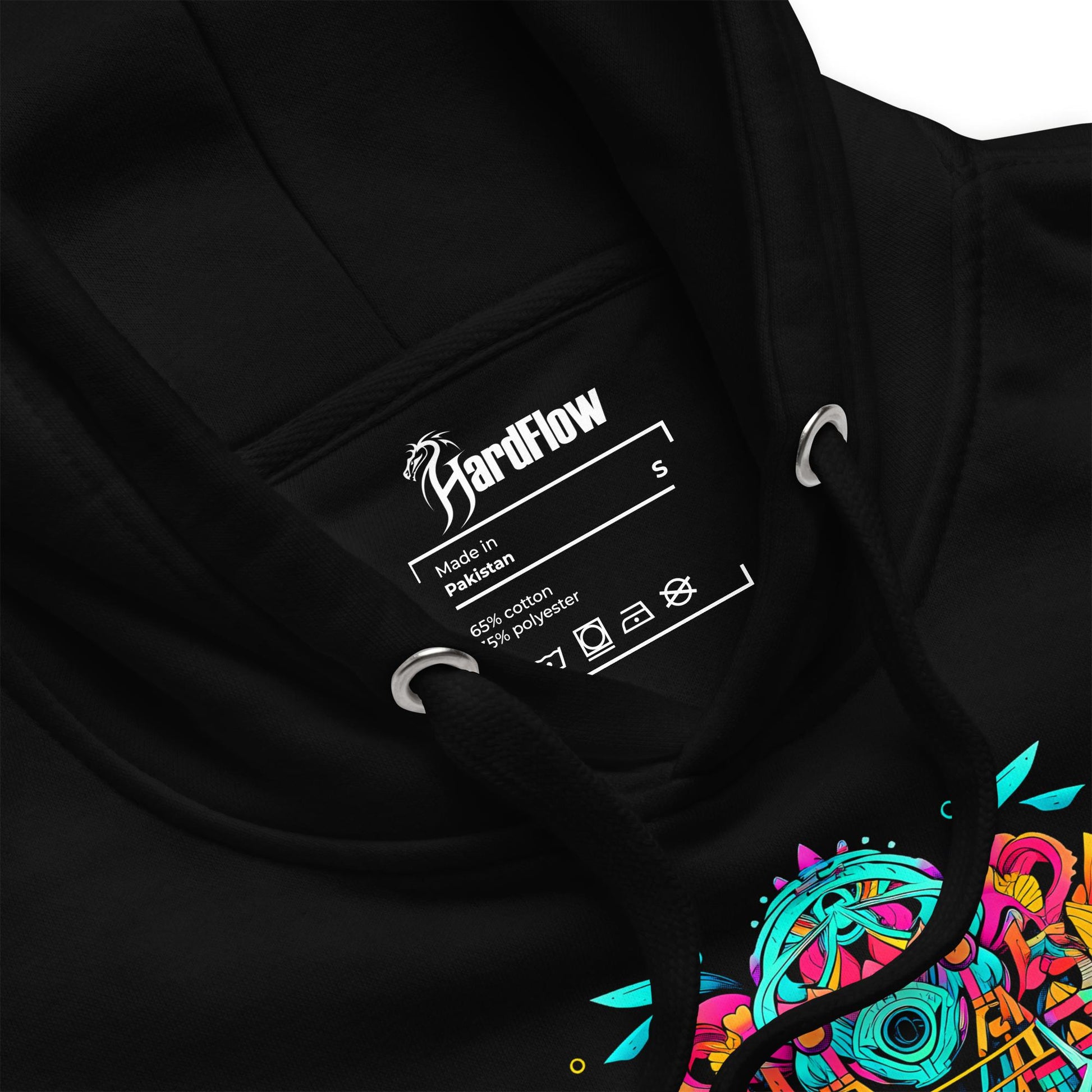 Hardflow Psychedelic Aelius - Front Print Hoodie Hardflow 