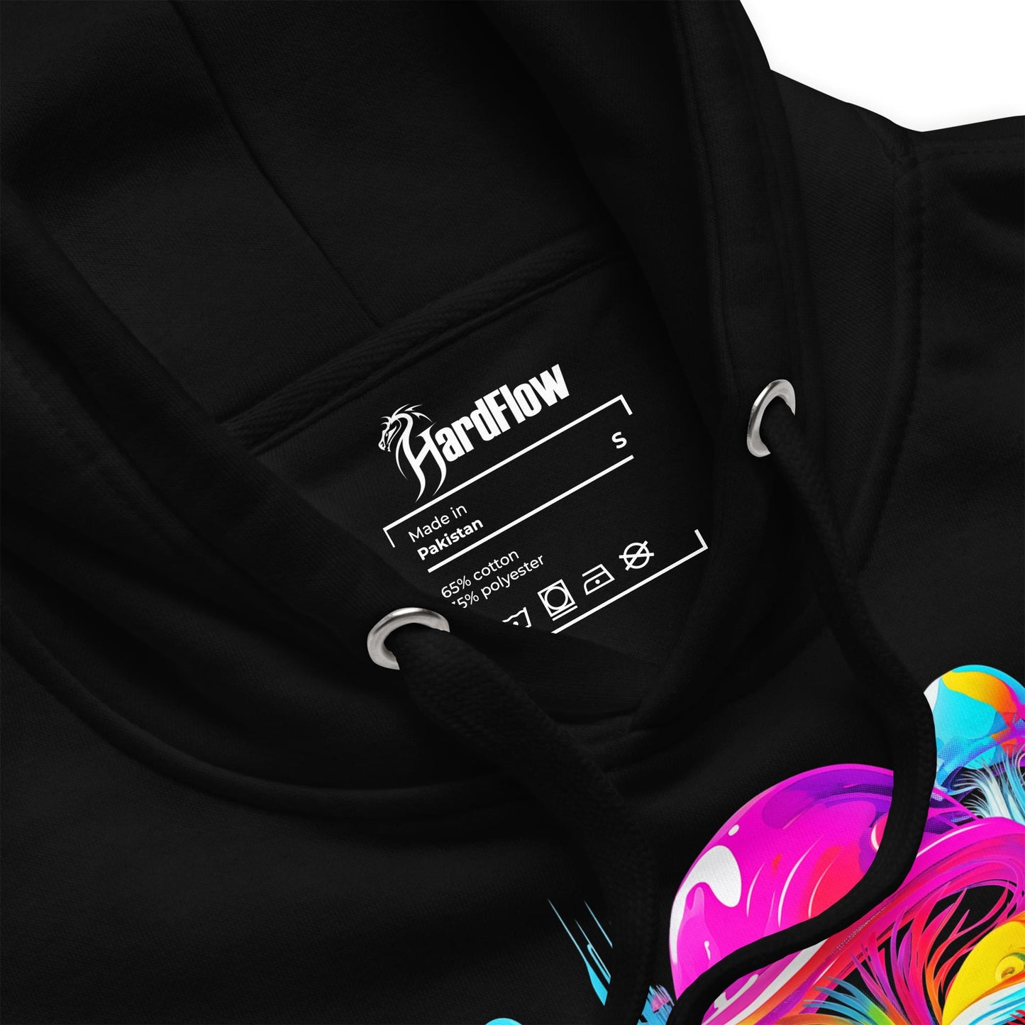 Hardflow Psychedelic Shrooms - Front Print Hoodie Hardflow 