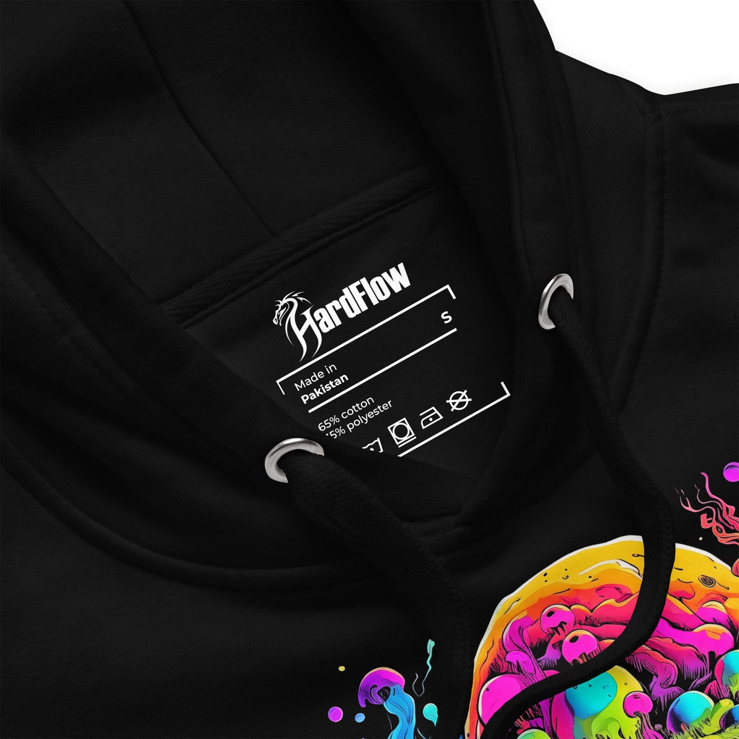 Hardflow Psychedelic Thalassarion - Front Print Hoodie Hardflow 