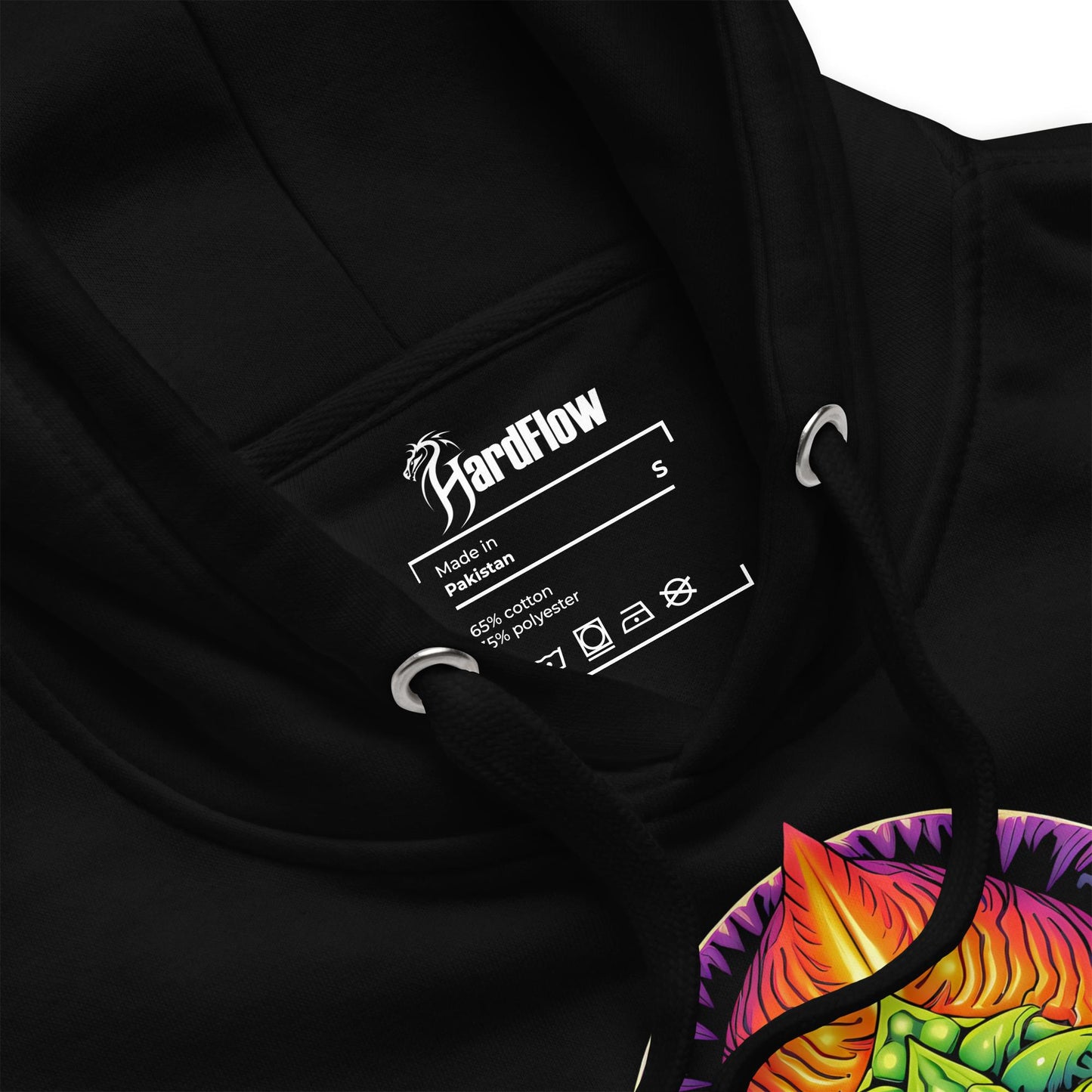 Hardflow Psychedelic Zephyrith - Front Print Hoodie Hardflow 