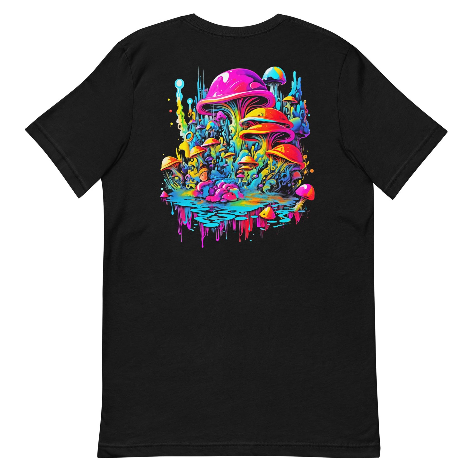 Hardflow Psychedelic Shrooms - Back Print T-shirt Hardflow 