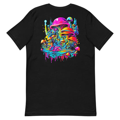 Hardflow Psychedelic Shrooms - Back Print T-shirt Hardflow 