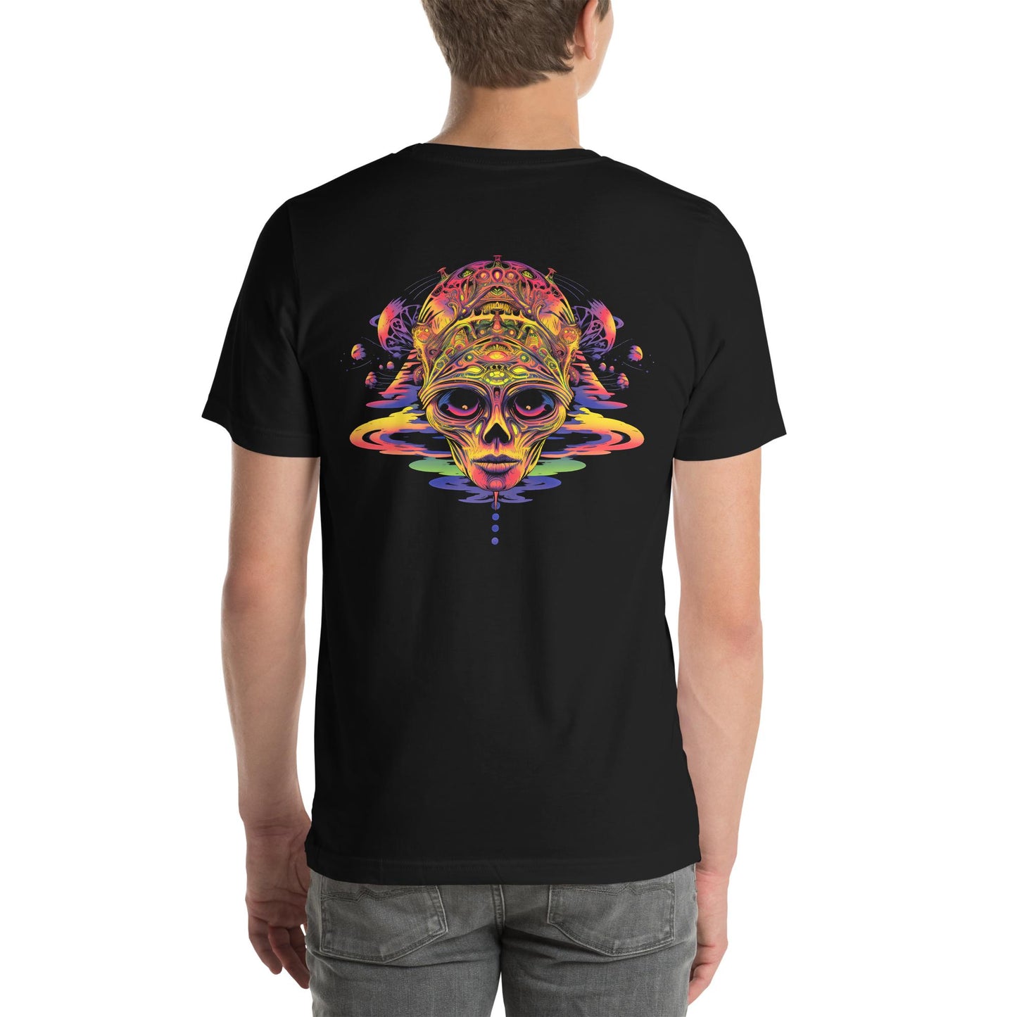 Hardflow Psychedelic Crysalis - Back Print T-shirt Hardflow 