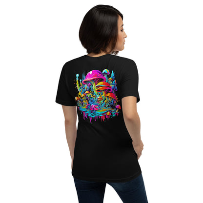 Hardflow Psychedelic Shrooms - Back Print T-shirt Hardflow 