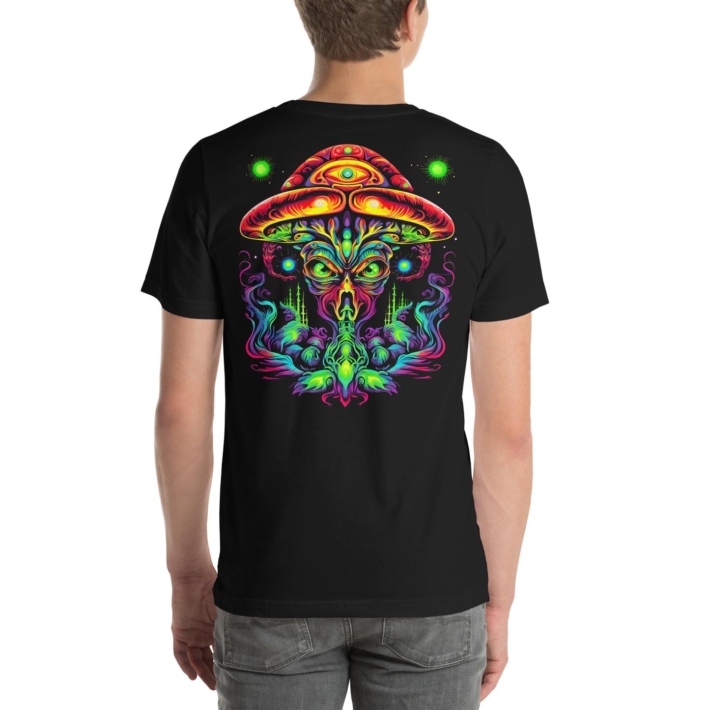 Hardflow Psychedelic Velnarax - Back Print T-shirt Hardflow 