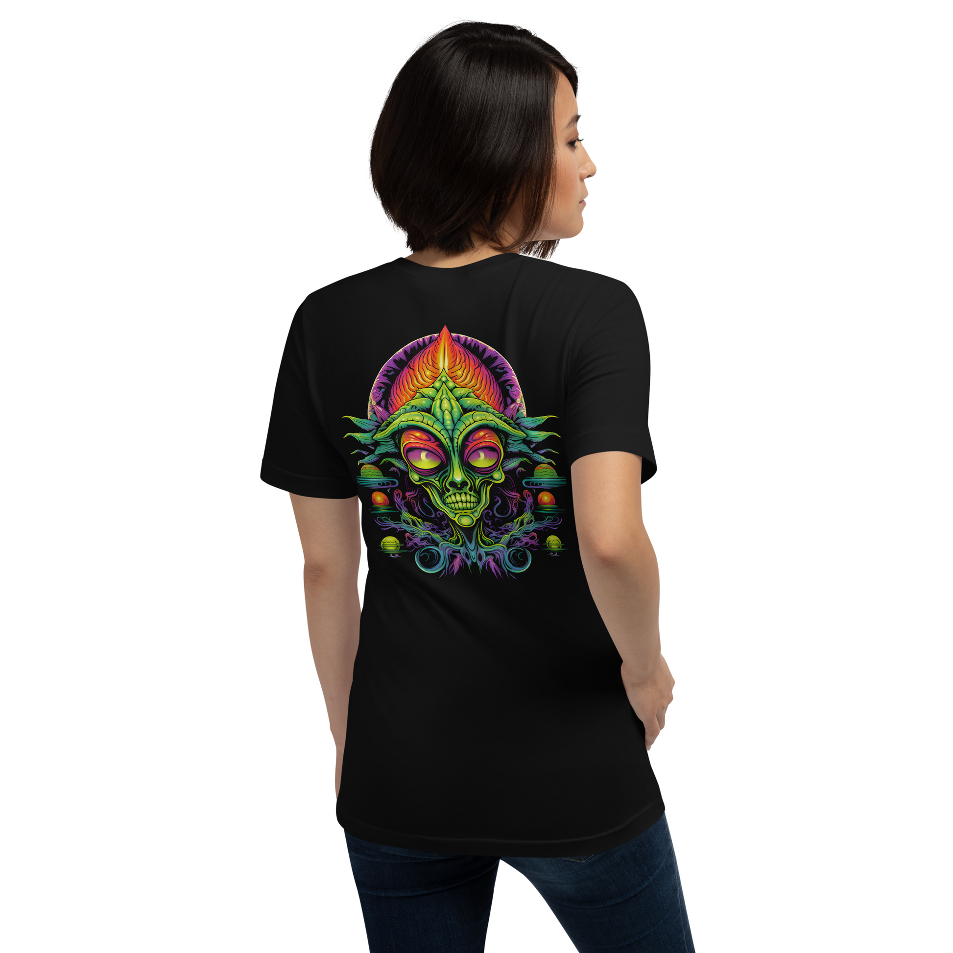 Hardflow Psychedelic Zephyrith  - Back Print T-shirt Hardflow 