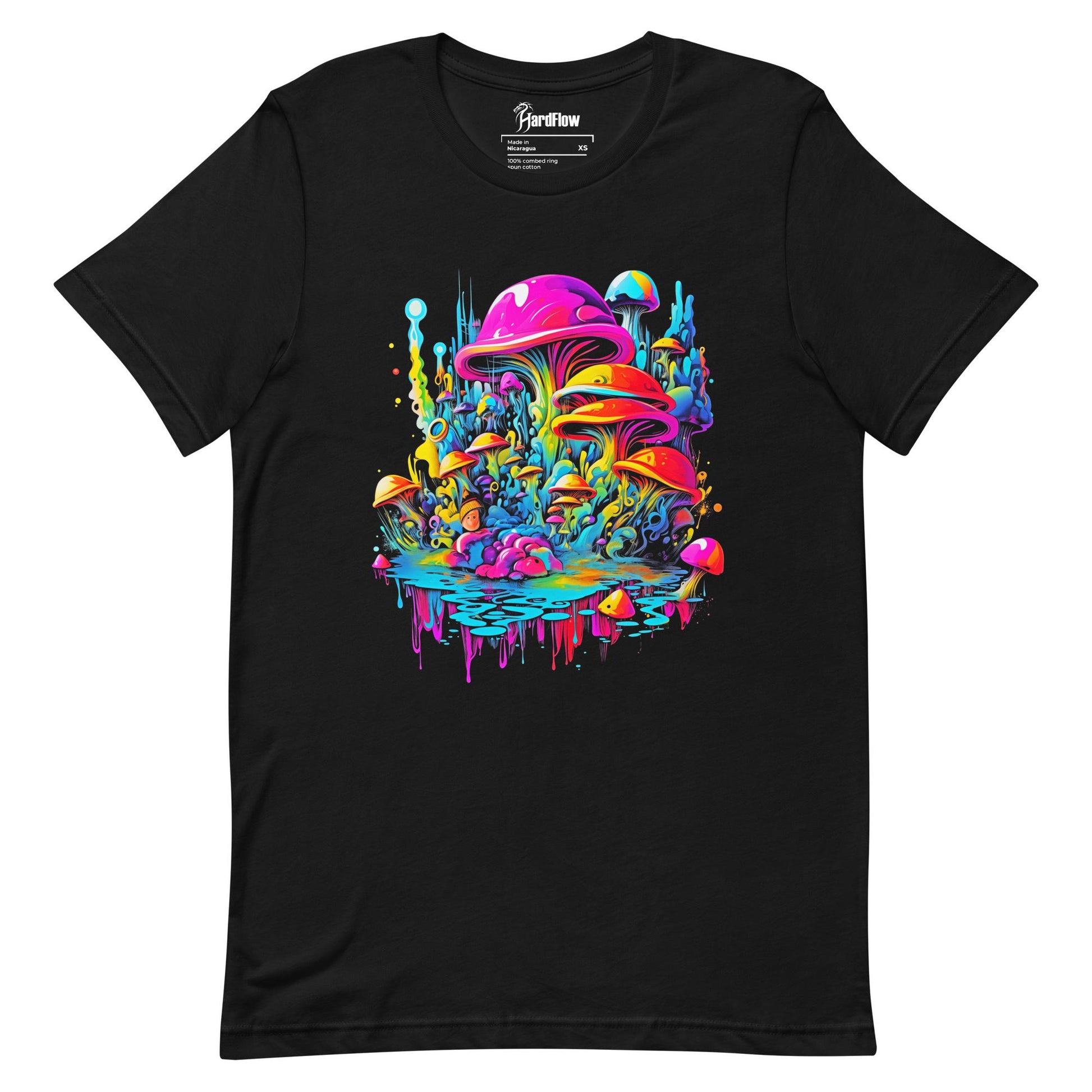 Hardflow Psychedelic Shrooms - Front Print T-shirt Hardflow 