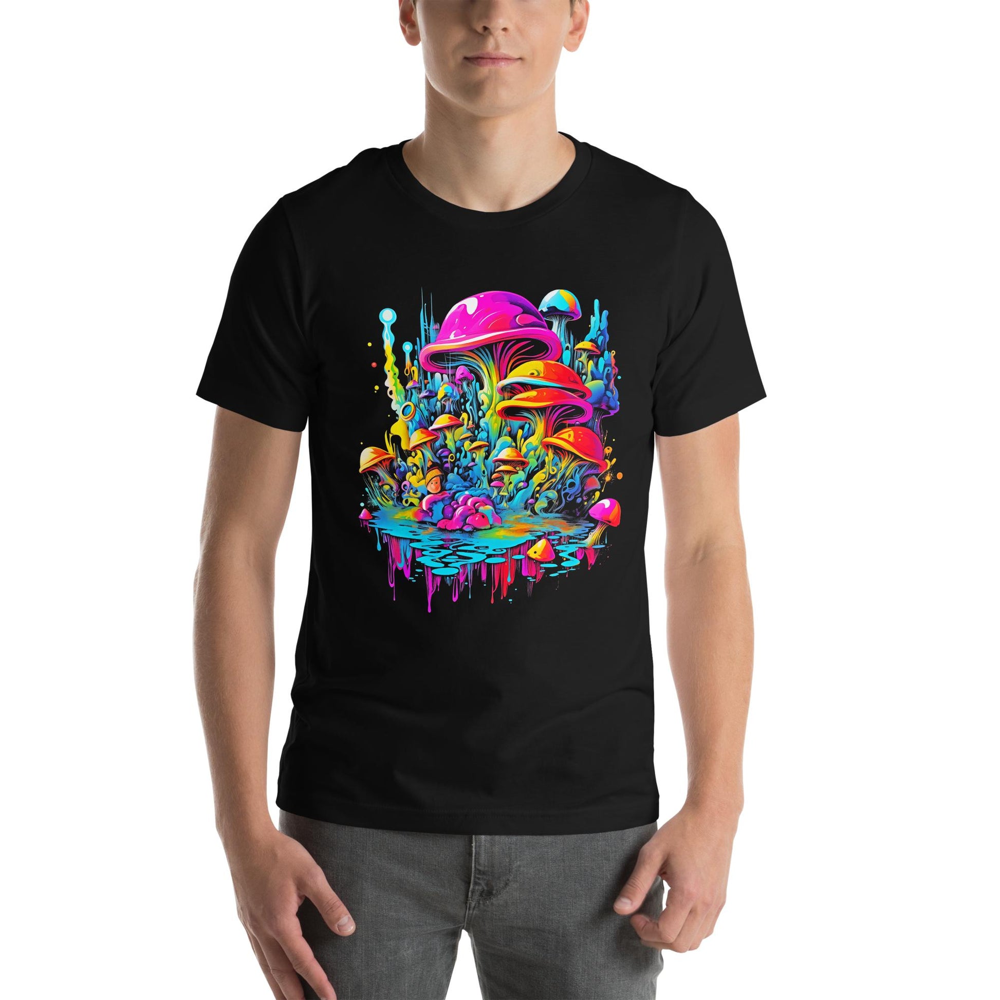 Hardflow Psychedelic Shrooms - Front Print T-shirt Hardflow 