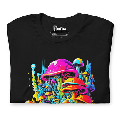 Hardflow Psychedelic Shrooms - Front Print T-shirt Hardflow 