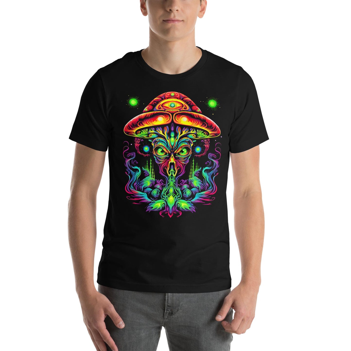 Hardflow Psychedelic Velnarax - Front Print T-shirt Hardflow 