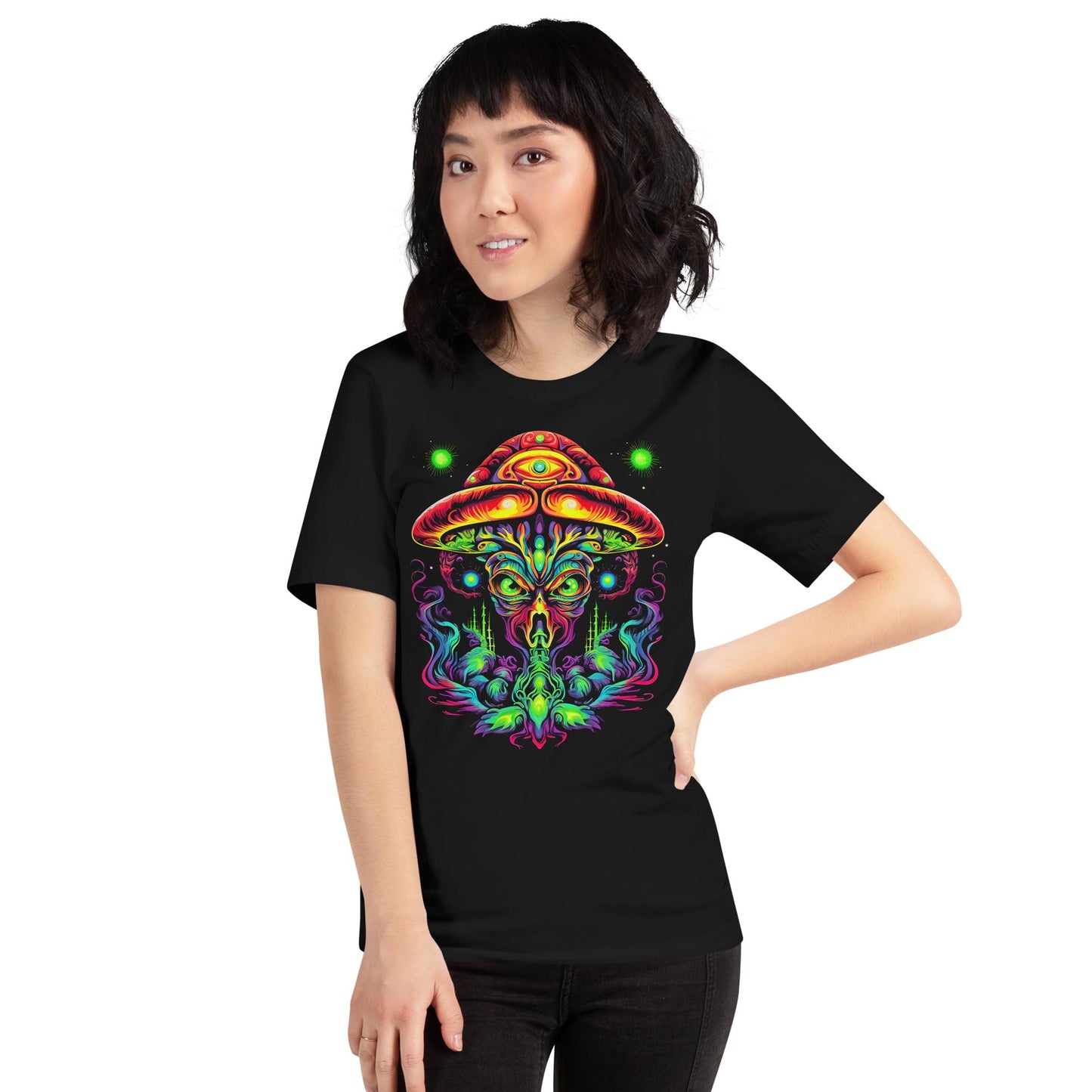 Hardflow Psychedelic Velnarax - Front Print T-shirt Hardflow 