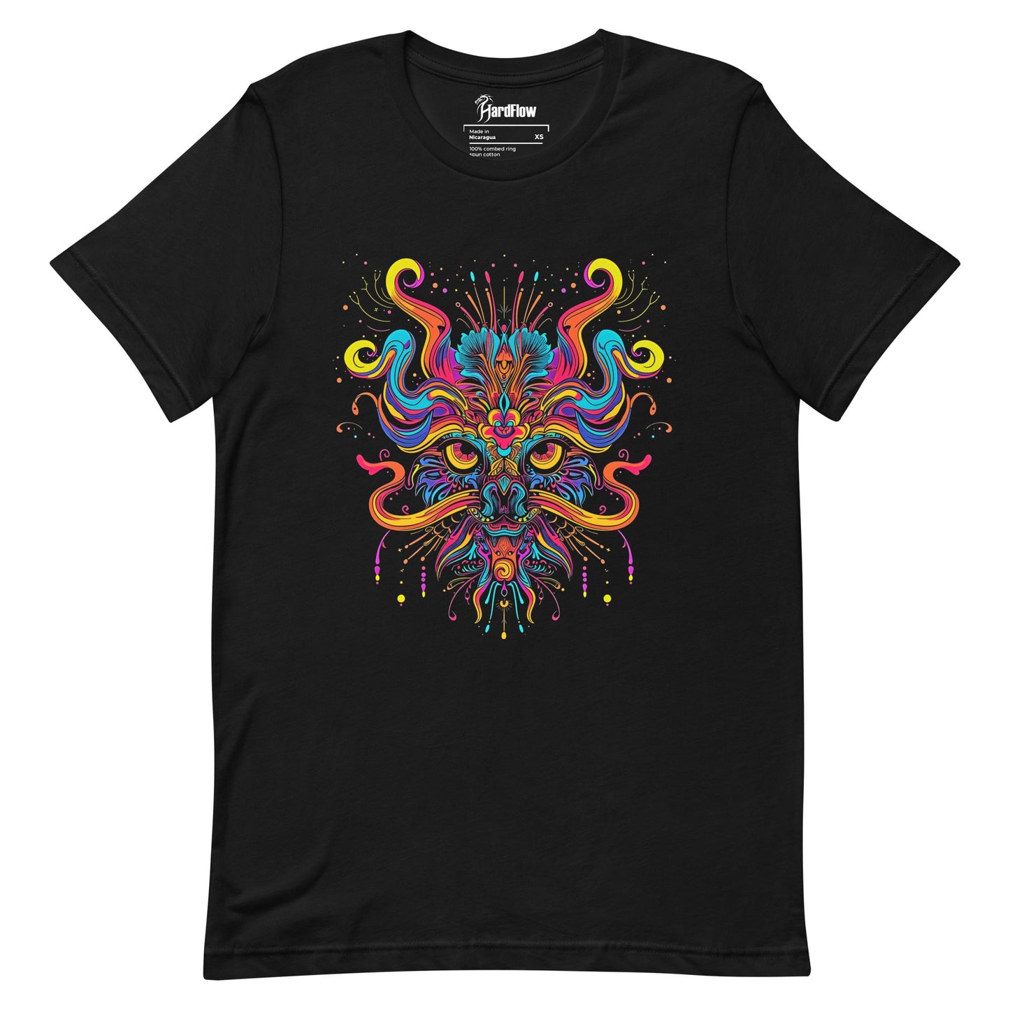 Hardflow Psychedelic Xyrathor - Front Print T-shirt Hardflow 