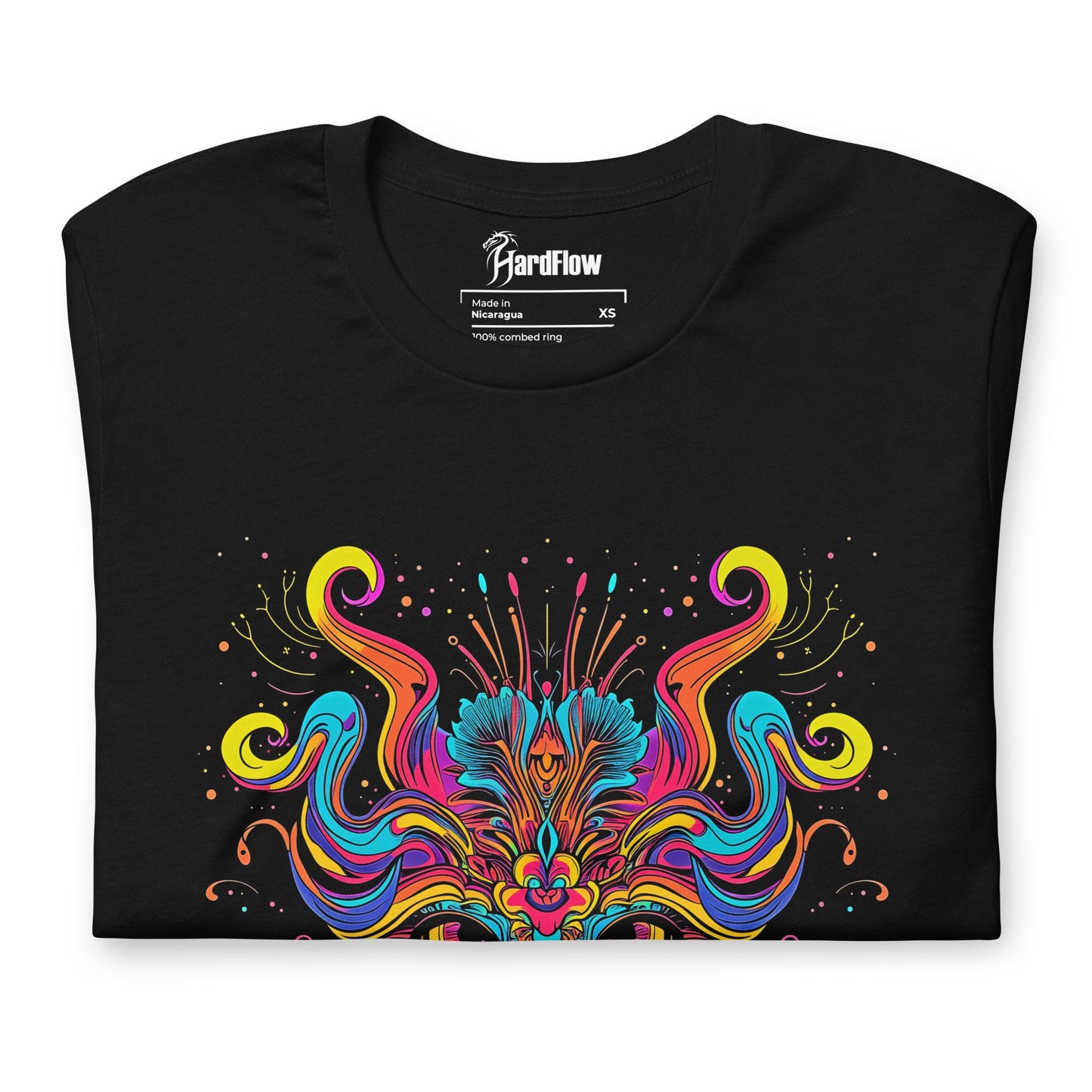 Hardflow Psychedelic Xyrathor - Front Print T-shirt Hardflow 