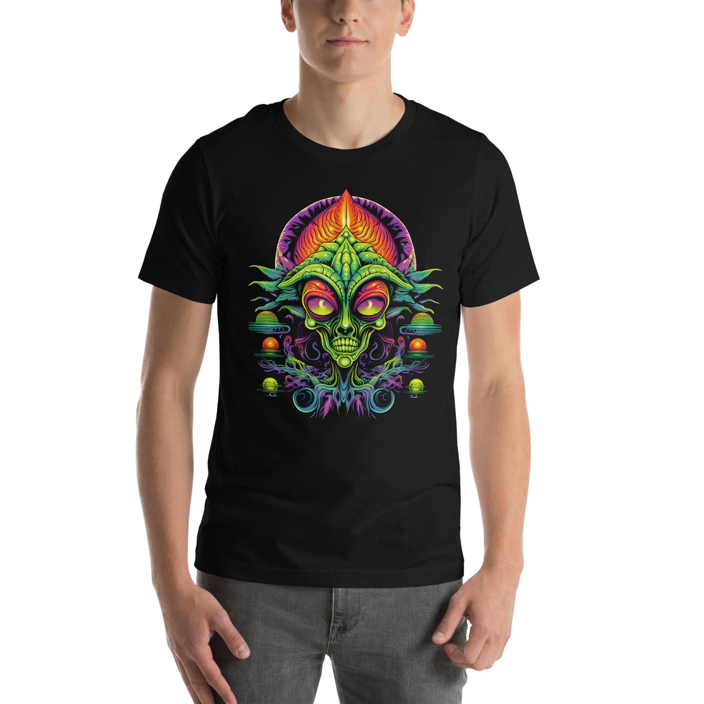 Hardflow Psychedelic Zephyrith - Front Print T-shirt Hardflow 