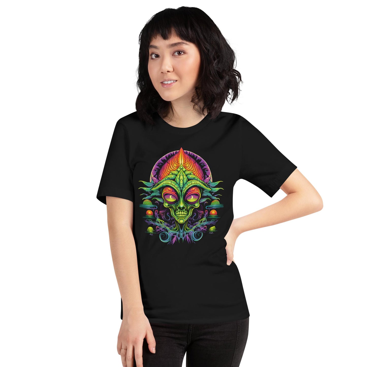 Hardflow Psychedelic Zephyrith - Front Print T-shirt Hardflow 